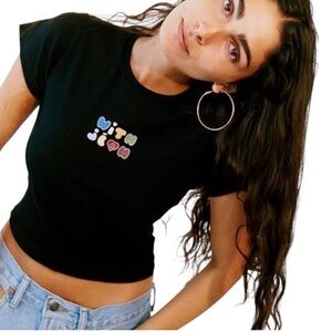 With Jean Graphic Baby Tee